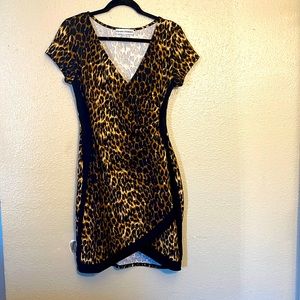 Animal Print Size XL Balck and brown Dress